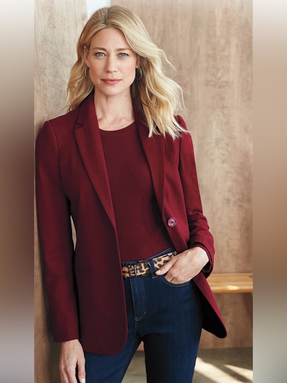 NWT CHADWICKS Women's Wool Blend Tailored Blazer, size 14